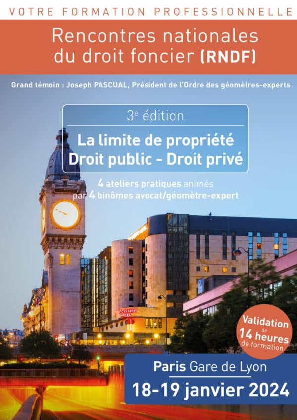 Rencontres nationales du droit foncier (RNDF) - 3e édition